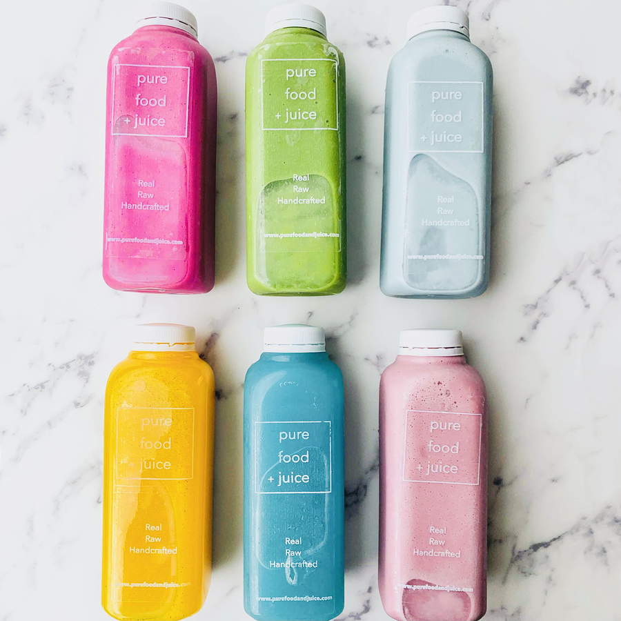 Pure Food + Juice, fresh smoothies and raw juices, purefoodandjuice.com