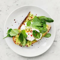 Avocado Toast with farm egg, Pure Food and Juice